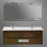 Тумба под раковину подвесная Kerasan Waldorf 150 см орех 919146