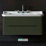 Тумба под раковину подвесная Kerasan Waldorf 100 см зелёный 919252