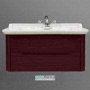 Тумба под раковину подвесная Kerasan Waldorf 100 см бордо 919253