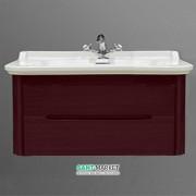 Тумба під раковину підвісна Kerasan Waldorf 100 см бордо 919253