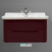 Тумба під раковину підвісна Kerasan Waldorf 80 см бордо 919353