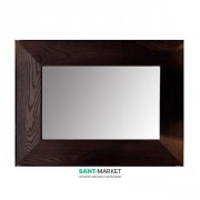 Зеркало настенное в деревянной раме Kerasan Bentley 80х100 (100х80) см тёмный ясень 918047