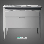 Тумба под раковину напольная Kerasan Retro 100х55 см белый матовый 920130