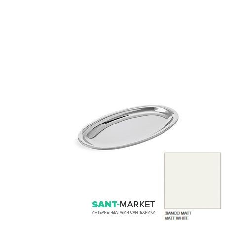 Мыльница для ванной Kerasan Nolita накладная белый матовый 922130