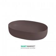 Раковина для ванної накладна Kerasan Nolita 60x40 санфарфор бургундський матовий 534375