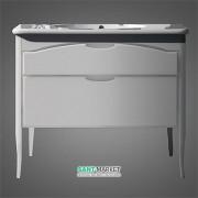 Тумба под раковину напольная Kerasan Retro 100х55 см белый матовый 920130