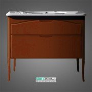 Тумба под раковину напольная Kerasan Retro 100х55 см орех 920140