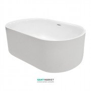 Ванна акрилова свободностоящая Kerasan Nolita з донним клапаном Clic-clac 145x78xh58 535001