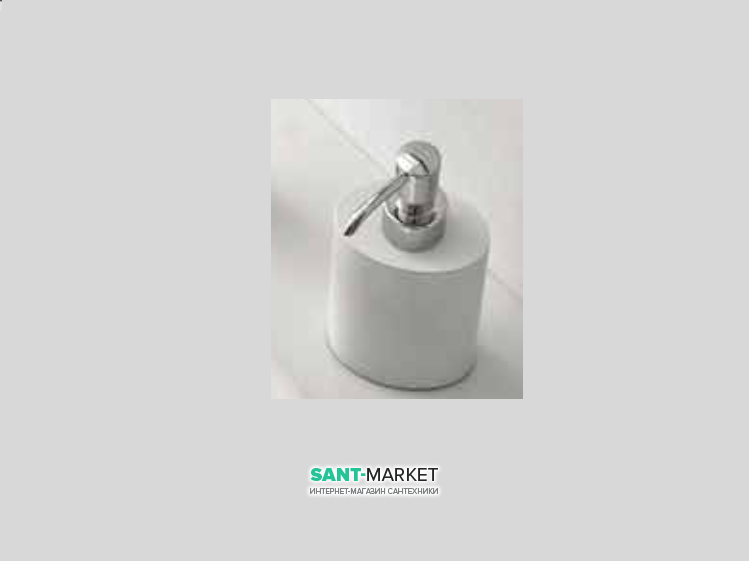 Дозатор для жидкого мыла Kerasan Nolita накладной белый матовый 922330