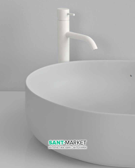 Смеситель для раковины Kerasan Nolita однорычажный белый матовый 922730