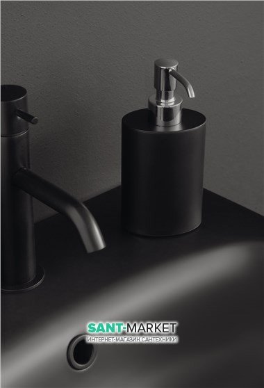 Дозатор для рідкого мила Kerasan Nolita накладної чорний матовий 922331