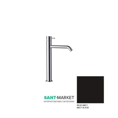 Смеситель для раковины Kerasan Nolita однорычажный чёрный матовый 922731