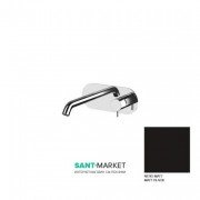 Смеситель для раковины встраиваемый Kerasan Nolita однорычажный чёрный матовый 922831