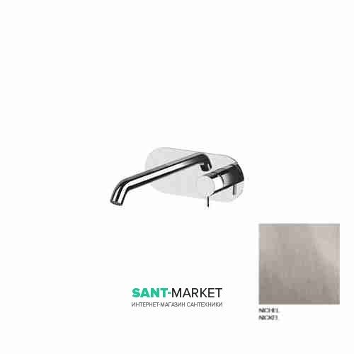 Смеситель для раковины встраиваемый Kerasan Nolita однорычажный никель 922894