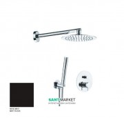 Душовий комплект Kerasan Nolita з верхнім і ручним душем чорний матовий 923131