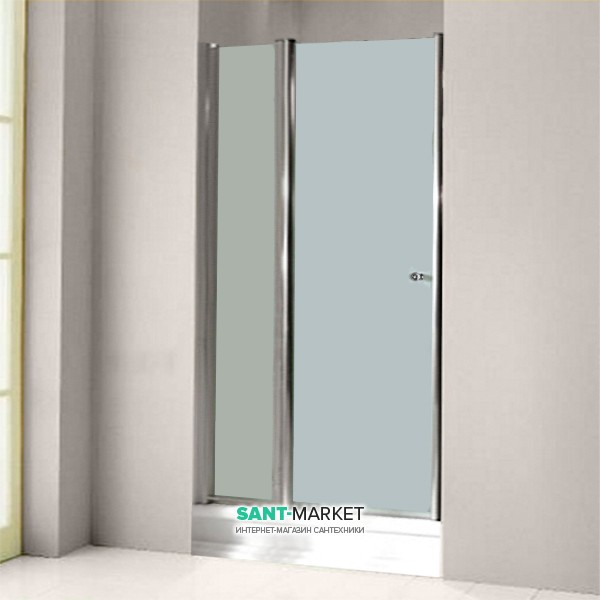 Дверь душевая правосторонняя Kerasan Retro DS профиль хром стекло матовое 9139S0