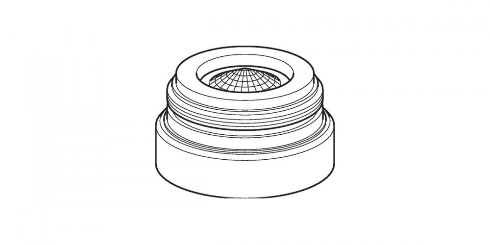 Аератор для змішувача Geberit типу 6х / 8х / 18х поворотний хром глянсовий 242.307.21.1