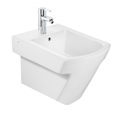 Біде підвісне Roca Hall 56х35.5 см 1 отвір під змішувач кераміка колір білий A35762K000