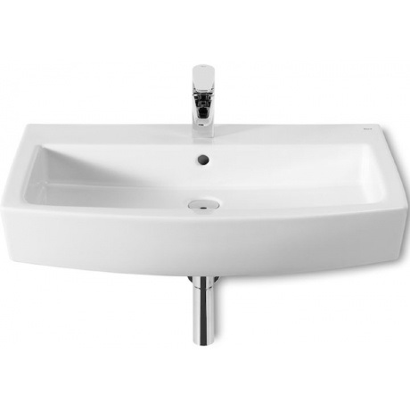 Раковина для ванної підвісна Roca Hall 75х49.5 з одним отвором під змішувач кераміка біла A32762G000