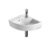 Раковина для ванной подвесная угловая Roca Hall 35х43 левая с одним отверстием под смеситель керамика белая A327623000