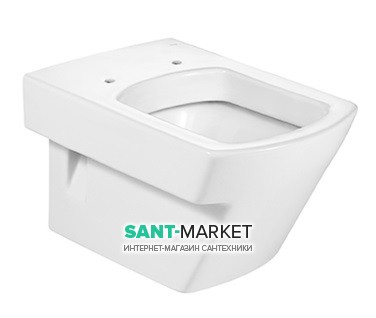 Унитаз подвесной Roca Hall с горизонтальным выпуском керамика белый A34662E000