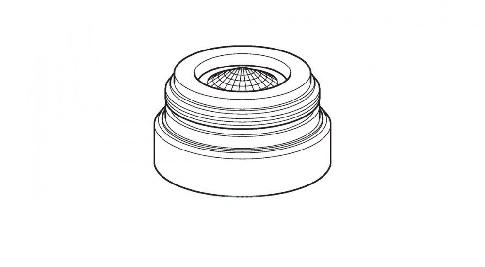 Аератор для змішувача Geberit типу 6х / 8х / 18х нерухомо закріплений хром глянсовий 242.834.21.1