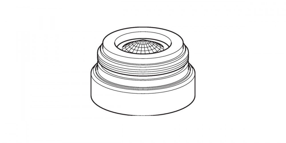 Аэратор для смесителя Geberit типа 6х/8х/18х поворотный хром глянцевый 242.307.21.1