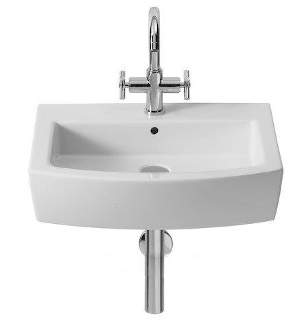 Раковина для ванної підвісна Roca Hall 55х48.5 з одним отвором під змішувач кераміка біла A327881000