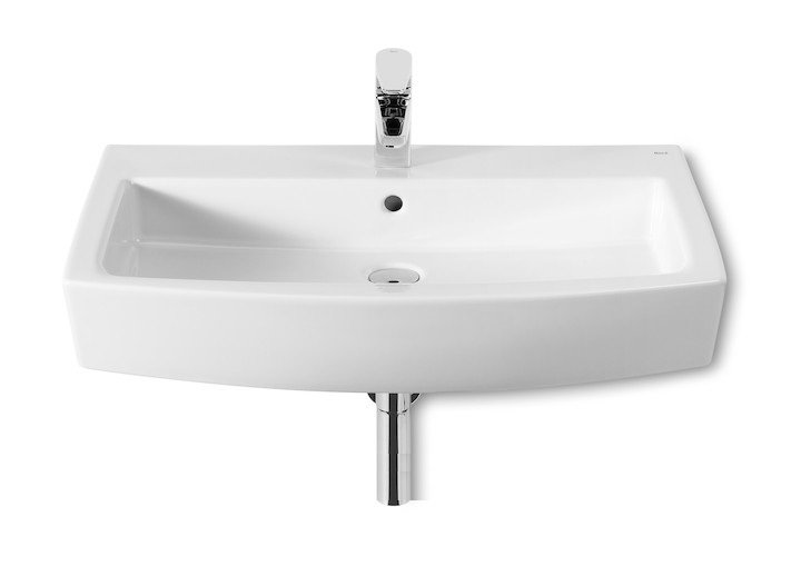Раковина для ванной подвесная Roca Hall 65х49.5 с одним отверстием под смеситель керамика белая A327621000