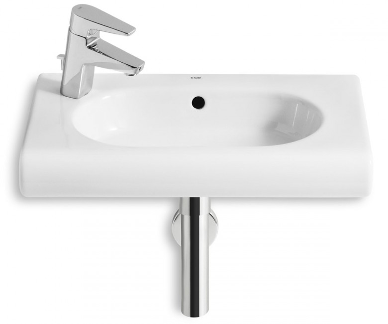 Раковина для ванной подвесная Roca Meridian 60х32 см с отверстием под смеситель слева керамика белая A32724X000