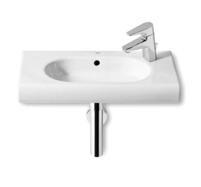 Раковина для ванной подвесная Roca Meridian 60х32 см с отверстием под смеситель справа керамика белая A32724T000