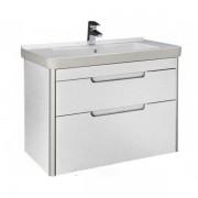 Тумба подвесная с раковиной для ванной Roca Dama-N 60,8х43,4 см белый глянец A851047806