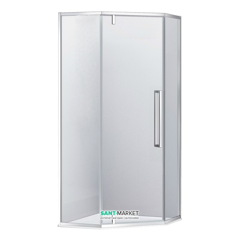Душова кабіна Eger A Lany 90х90 без піддону профіль алюміній хром прозоре скло 599-552 / 1