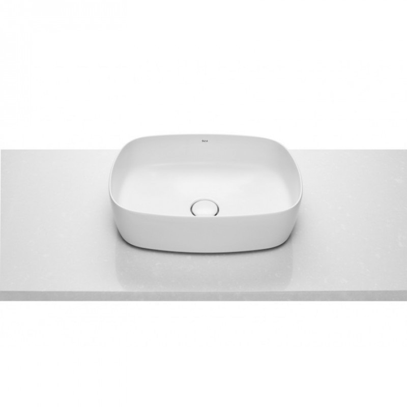 Раковина-чаша для ванної Roca Inspira Soft 50х37 см з керамічної декоративною кришкою донного клапана A327500000