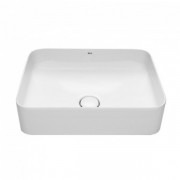 Раковина-чаша для ванной Roca Inspira Square 50х37 см с керамической декоративной крышкой донного клапана A327530000