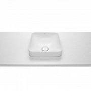 Раковина для ванной Roca Inspira Square 37х37 см с керамической декоративной крышкой донного клапана A32753R000