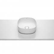 Раковина-чаша для ванной Roca Inspira Soft 37х37 см с керамической декоративной крышкой донного клапана A327502000