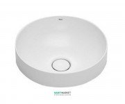 Раковина для ванной Roca Inspira Round 37х37 см с керамической декоративной крышкой донного клапана A32752R000