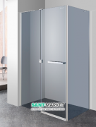 Душевая кабина Eger Megerka 120х80 левая фурнитура хром тонированное стекло 599-330/1L