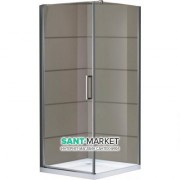 Душова кабіна Eger Rudas 90х90 профіль алюміній хром прозоре скло 599-001 / 1L / R