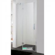 Двері душова орні Eger 100х195 профіль алюміній хром прозоре скло 599-701 (h)