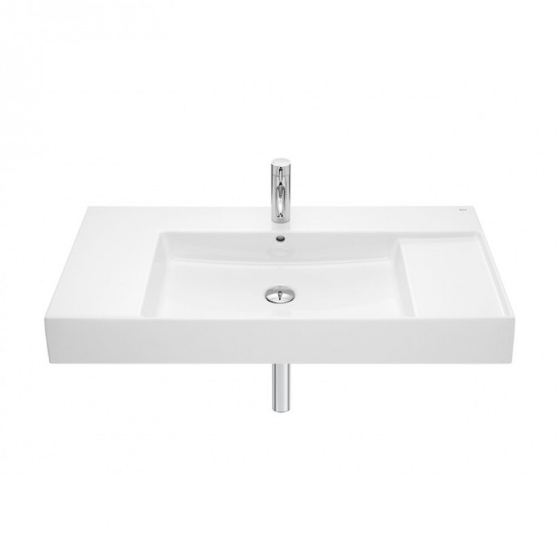 Раковина для ванної підвісна / накладна Roca Inspira 100х49 см кераміка біла A32752A000