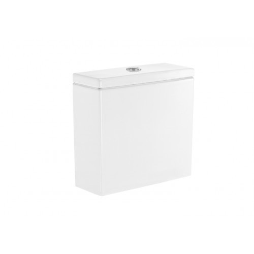 Зливний бачок для унітазу Roca Inspira Square c механізмом подвійного змиву 4,5 / 3 л кераміка білий A341520000