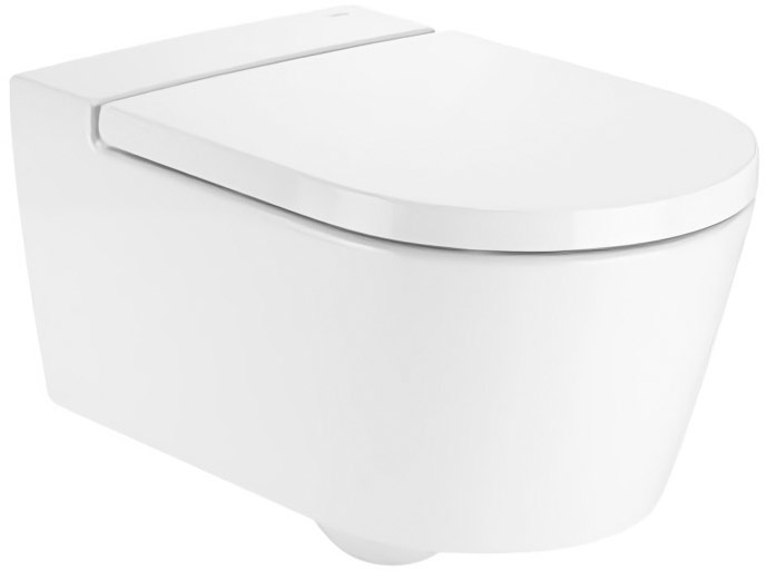 Чаша унитаза Roca Inspira Round Rimless 56х37 см белый A346527000