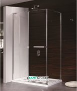 Душевая кабина Eger Megerka 120х80 левая фурнитура хром прозрачное стекло 599-330TR/1L