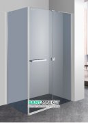 Душевая кабина Eger Megerka 120х80 правая фурнитура хром тонированное стекло 599-330/1R