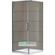 Душова кабіна Eger Rudas 90х90 профіль алюміній хром прозоре скло 599-001 / 1L / R