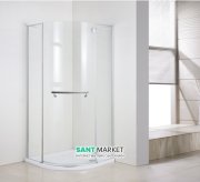 Душевая кабина Eger Timea 90х90 фурнитура алюминий хром стекло прозрачное 599-808 TR/1