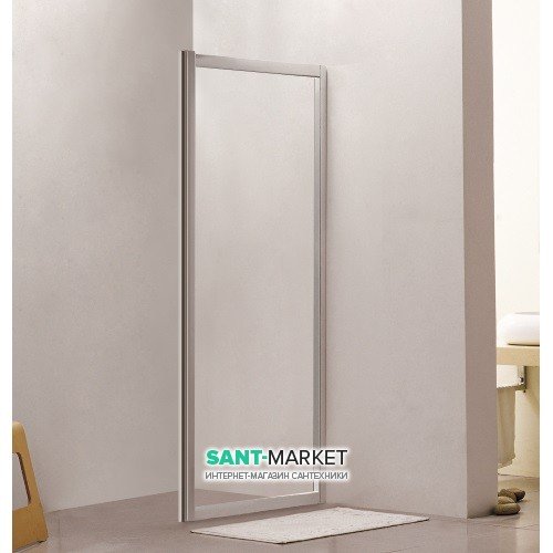 Стінка бічна для душового куточка Eger 90x195 см профіль алюміній хром прозоре скло 599-150-90W (h)