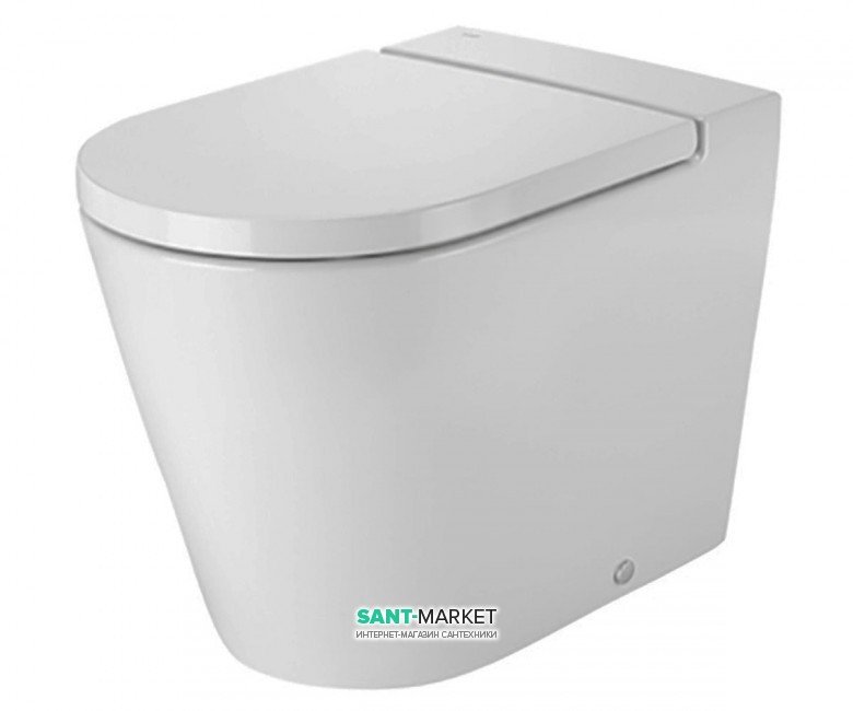 Чаша унітазу Roca Inspira Round 56х37 см з універсальним випуском білий A347527000